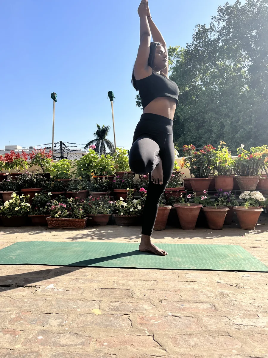 Outdoor Yoga Pose